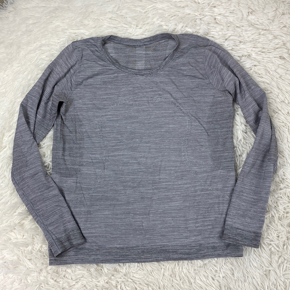 Lululemon Swiftly Relaxed Long Sleeve White / White / Black
